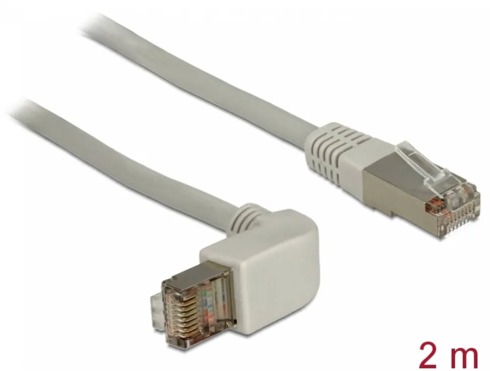 DELOCK 83516, patch cable - 2 m - gray