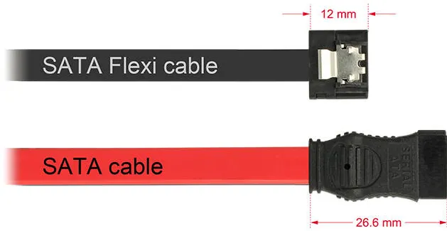 Cablu DELOCK 83839, FLEXI - SATA - 20 cm