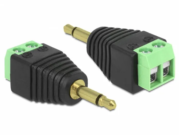 Adaptor DELOCK Terminalblock 2Pin -> 3,5mm jack