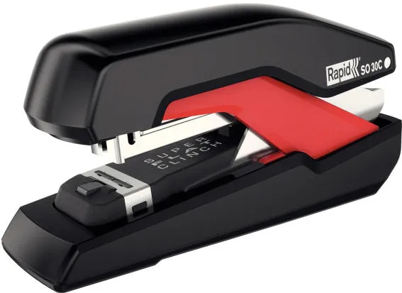 Rapid Capsator Rapid Supreme Omnipress Compact SO30c Half Strip, 30 coli - rosu/negru