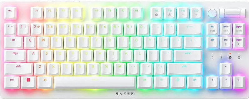 Tastatura RAZER Gaming DeathStalker V2 Pro TKL White Low Profile Optical Switch Mecanica