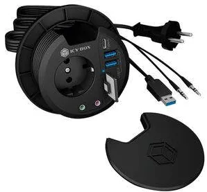 Hub USB RaidSonic ICY BOX Table 2x USB 3.0 Black