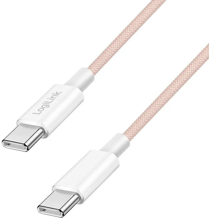 Logilink Cablu Logilink USB 2.0 Tip-C tata la tata 1m Roz