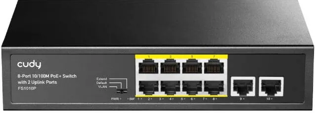 Switch Cudy FS1010P 8xFE PoE+ 120W