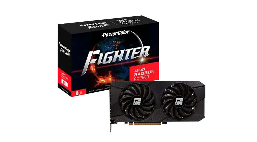 Placa Video POWERCOLOR Fighter RX7600 8G-F