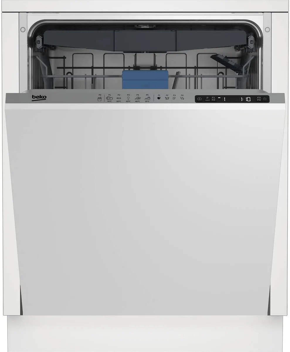 BEKO Masina de spalat vase incorporabila BEKO BDIN25323, 15 seturi, 5 programe, 60 cm, Clasa D, alb