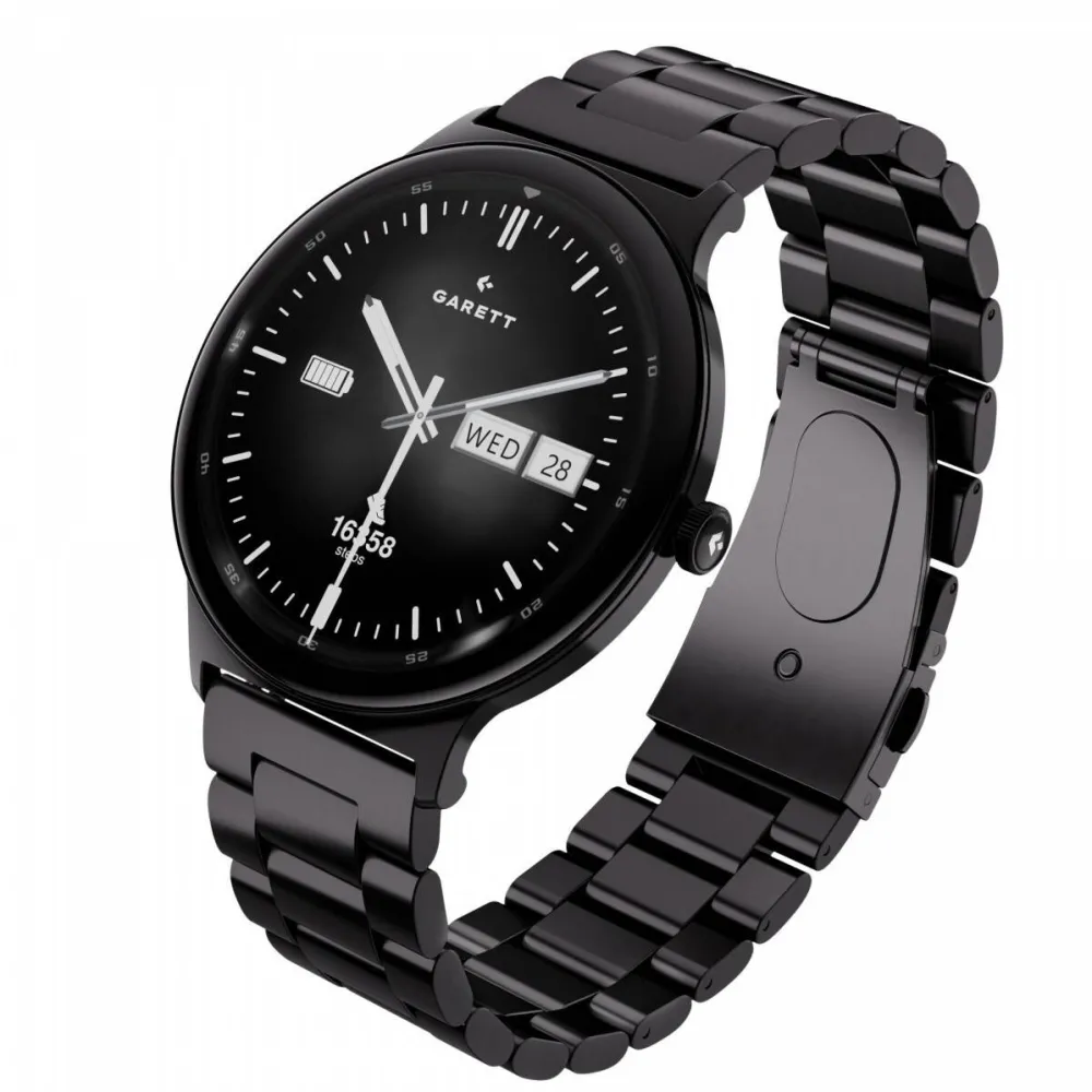 Smartwatch Garett Quantum Negru steel