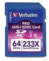 Card de Memorie VERBATIM SDXC 64GB Clasa 10