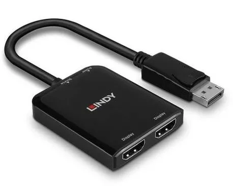 Docking Station Lindy DisplayPort auf 2 Port HDMI MST