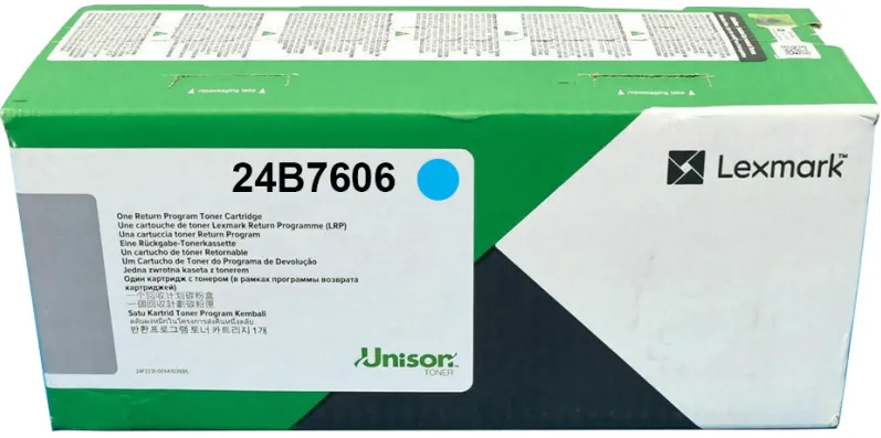 Toner imprimanta Lexmark 24B7606 CYAN 12K