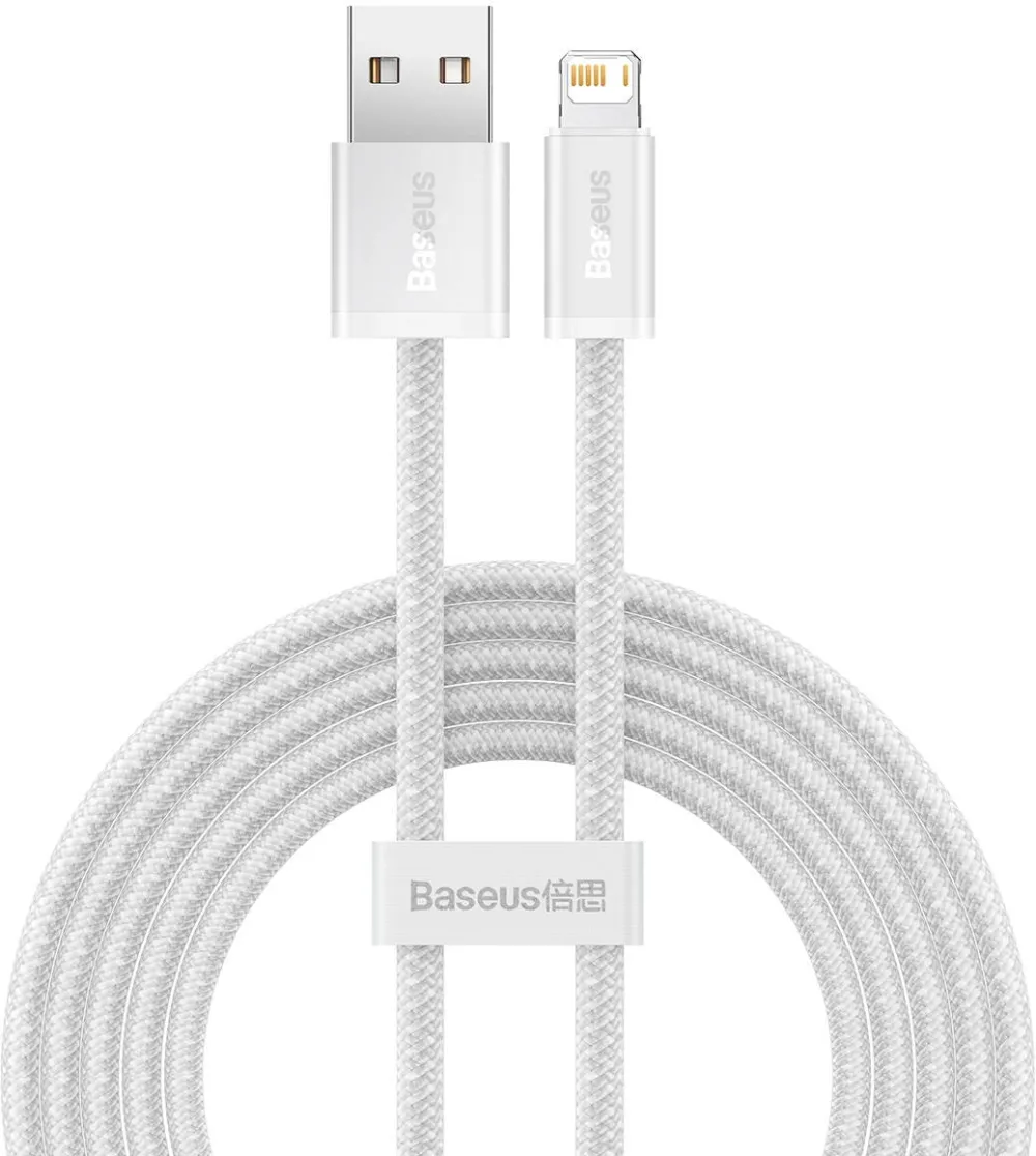 Baseus Cablu Baseus Dynamic USB-Lightning, 2.4A, 1m, alb
