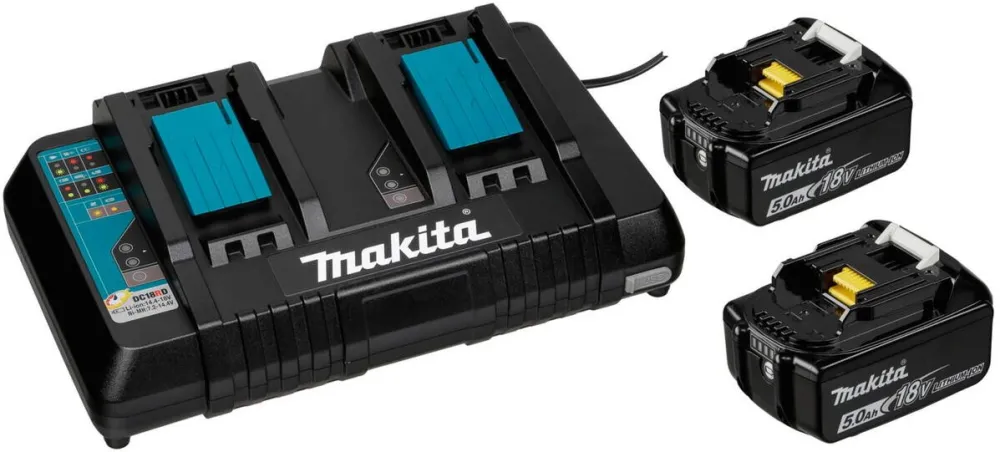 Makita Energy Kit 197629-2 2x BL1850B + DC18RD