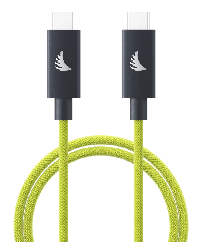 Angelbird Cable I USB-C 4.0 I Solid Flex Cable I Lime I 1 m