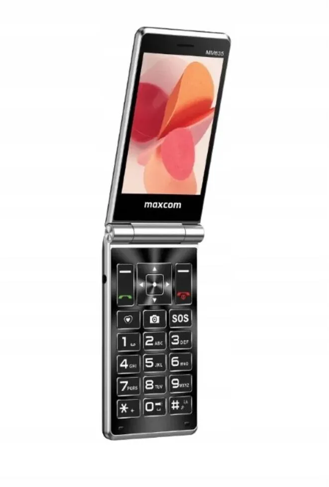 Telefon Mobil Maxcom MM835 4G, negru, display 3.5" + 2.4", set complet