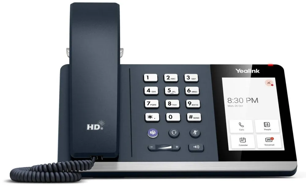 Telefon Fix YEALINK Telefon cu fir Yealink MP54 E2 Teams Edition, gri, ecran tactil 4", gri