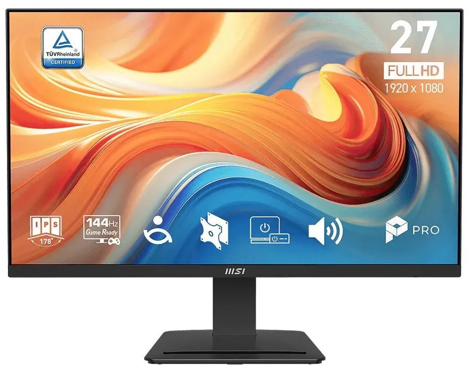 Monitor MSI PRO MP273 E14A, 27", Full HD, IPS, negru