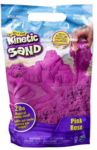 Jucarie creativa Spinmaster Spin Master Kinetic Sand Color Bag pink - 6047185
