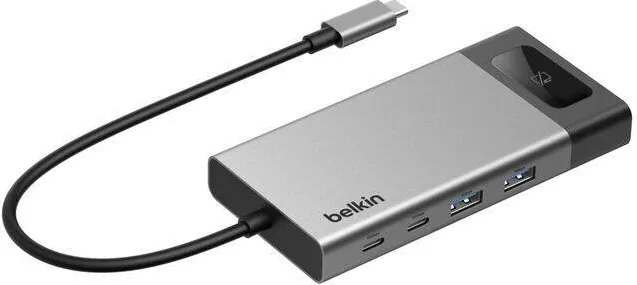 Hub USB BELKIN Hub USB-C Connect 8 porturi gri