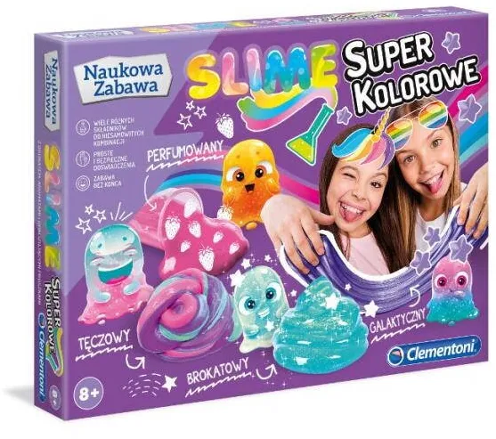 Jucarie Educationala Clementoni Set slime pentru copii, 8+ ani, Multicolor