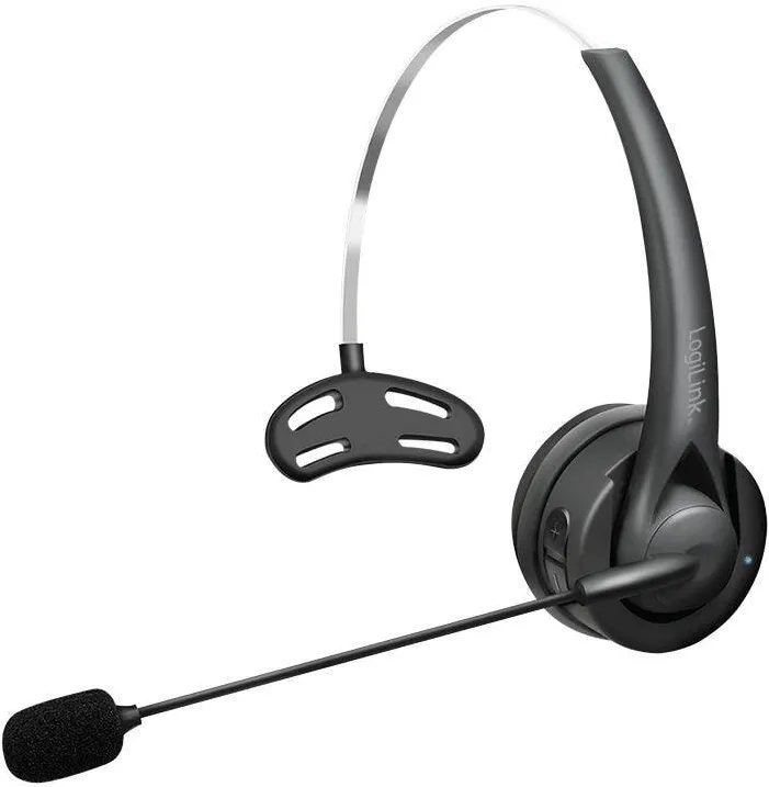 Casti Over-Head Logilink BT0075, bluetooth 6.0, USB-C, negru