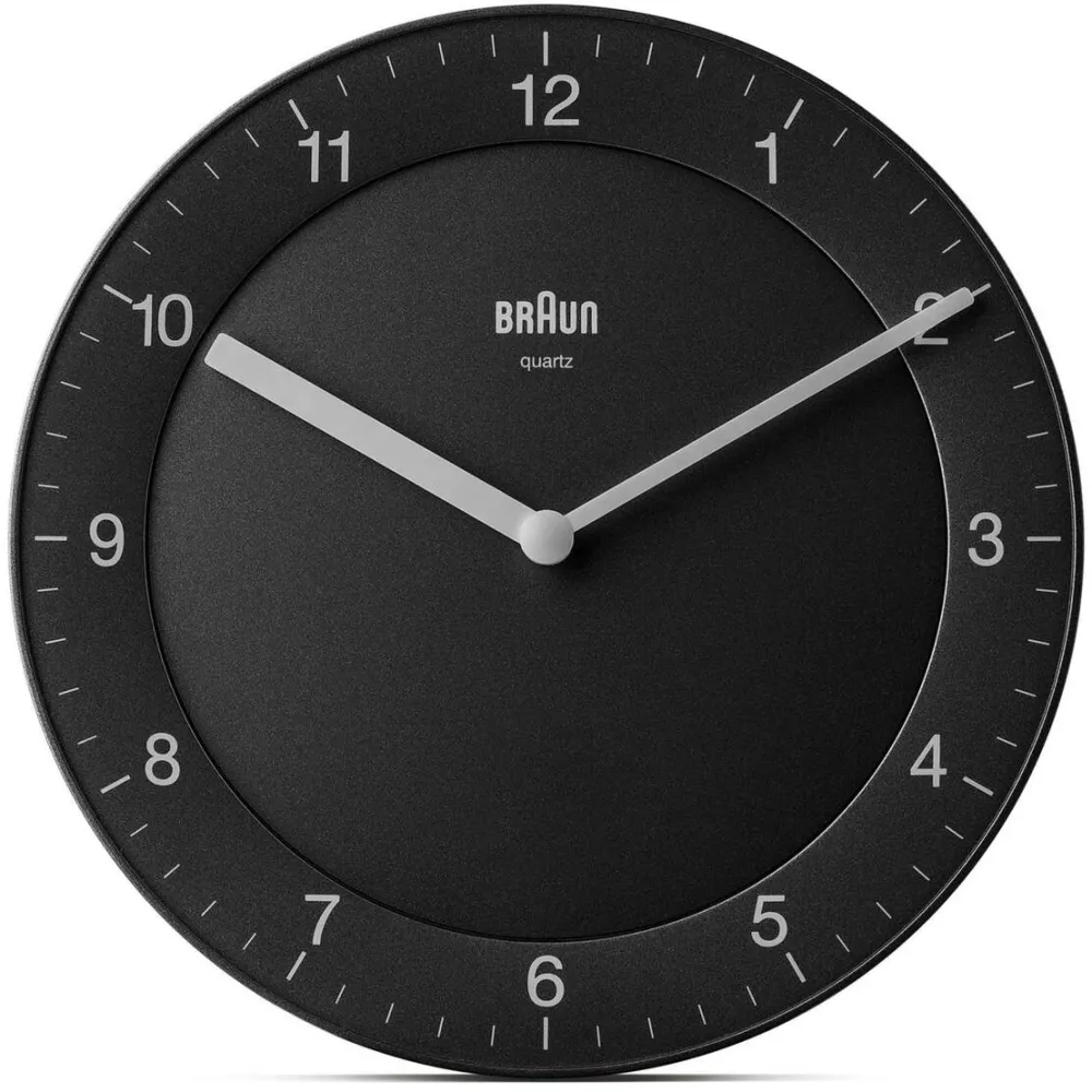 Ceas de perete BRAUN BC 06 B quartz analog negru