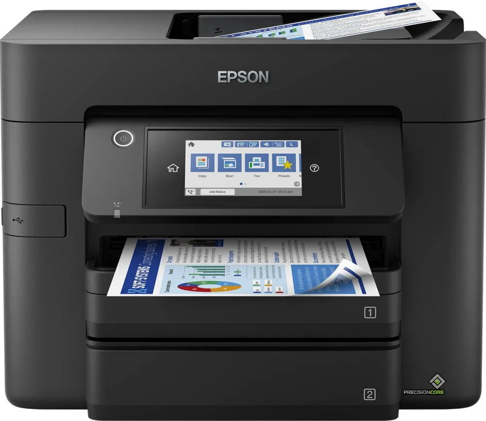 Imprimanta multifunctionala Epson Imprimanta, Epson, WorkForce Pro WF-4830DTWF, Inkjet ,Imprimare color,4800 x 2400 DPI, Copiere color, A4, Negru