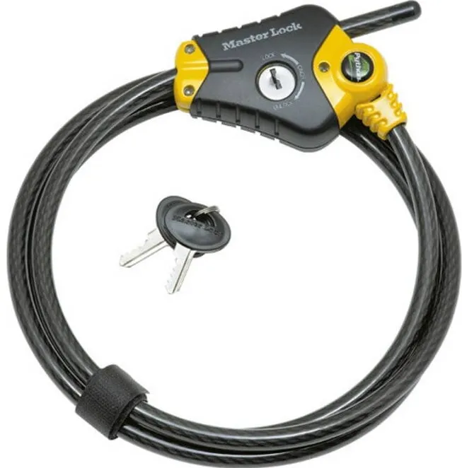 MASTERLOCK adjustable Phyton Cable Lock 10mm 8420EURD