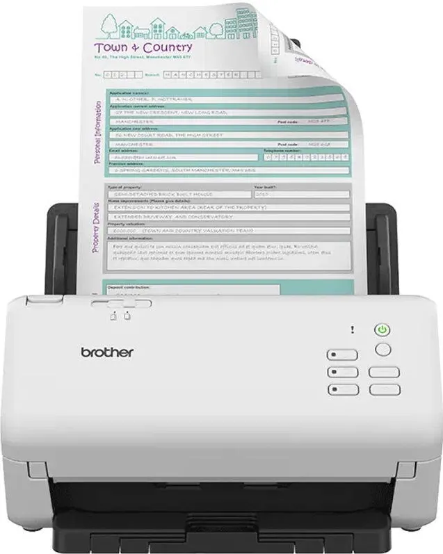 Scanner Brother ADS-4300N, Format A4, Duplex, USB 3.0, Retea