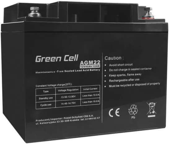 Green Cell Baterie UPS AGM 12V 40Ah