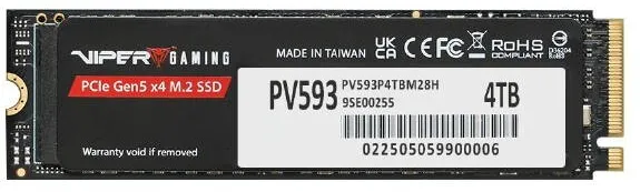 SSD Patriot 4TB VIPER PV593 M.2 2280 PCIe Gen5 x4 14000/13000MB/s
