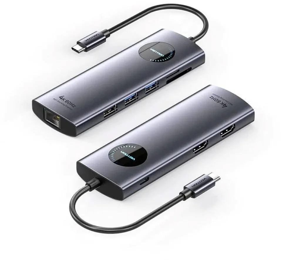 Docking Station Vention Vention 9-in-1 MST USB-C 4K 100W 5Gbps docking station