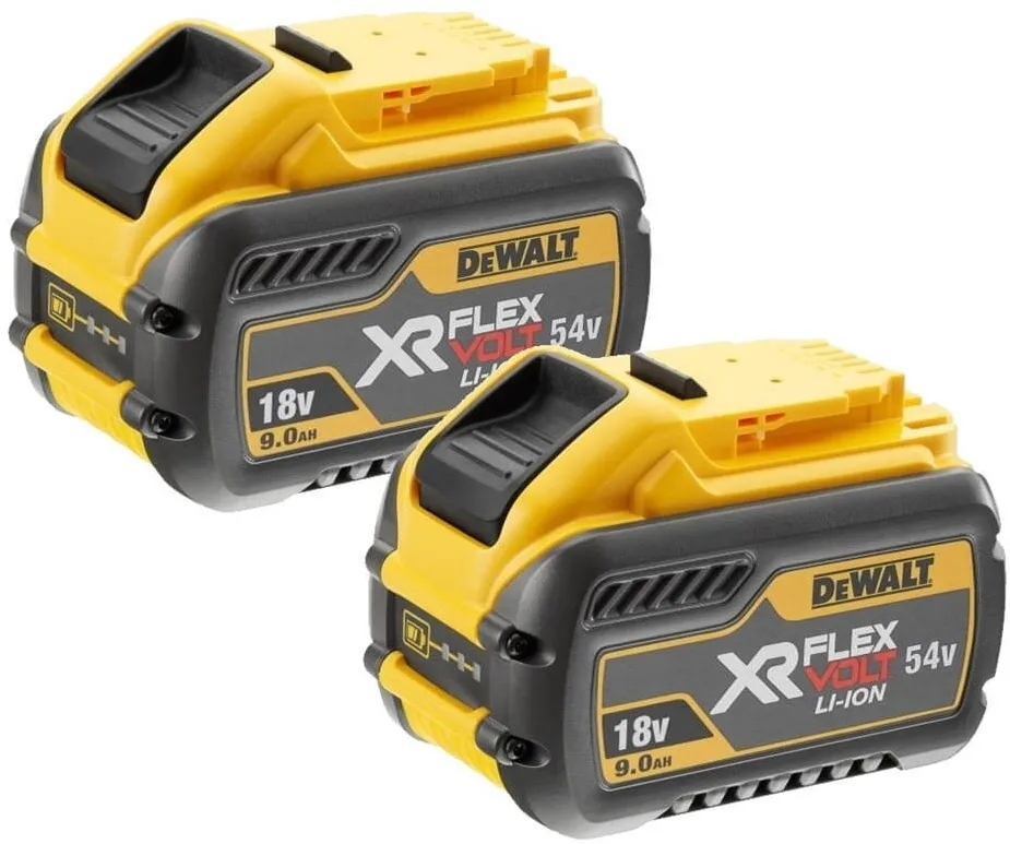 DeWalt Set 2 acumulatori DeWALT FLEXVOLT, 18V, 9Ah