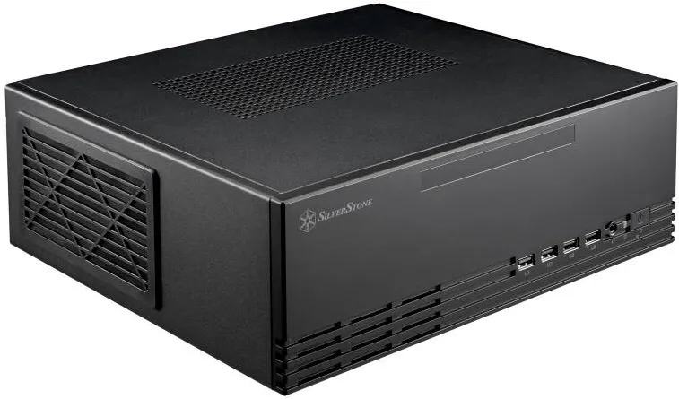 Carcasa PC Silverstone SST-ML11B Milo Slim HTPC Micro-ATX - Negru
