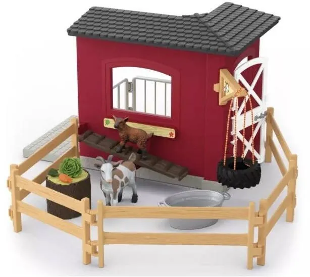 Jucarie creativa Schleich Grajd de capre, Schleich, multicolor