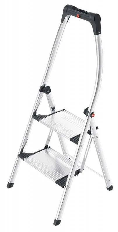 Hailo Scara aluminiu Hailo K100 TopLine, Trepte pliante, 2 trepte