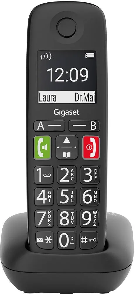 Telefon Fix Gigaset Telefon fara fir, Gigaset, E290 (DECT), Negru