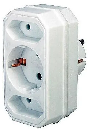 Adaptor Brennenstuhl Euro 2 + Schucko 1 Alb