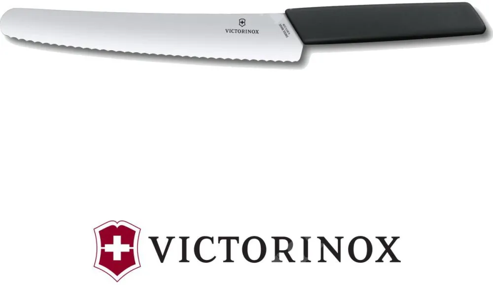 Victorinox Swiss Modern bread knife black 22 cm