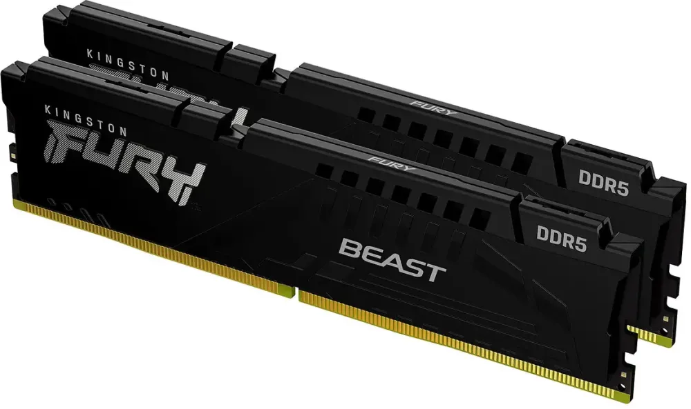 Memorie RAM Kingston Fury Beast Black 128GB [2x64GB 5600MHz DDR5 CL40 DIMM]