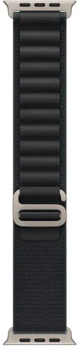 Apple Curea SmartWatch Alpine Loop, Large, 49 mm, Black - Natural Titanium Finish