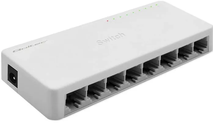 Switch QOLTEC Qoltec 52248 Przełącznik sieciowy | 8 x port RJ45 | 1000Mbps | LAN