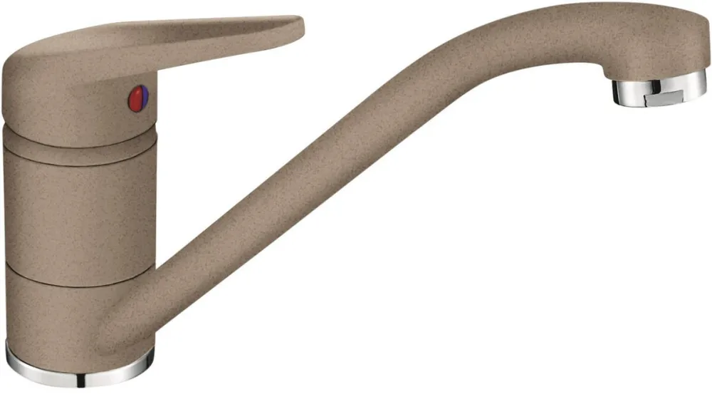 Franke Baterie Franke Novara Plus Oyster, rotatie pipa 360, furtune flexibile inox, cartus ceramic