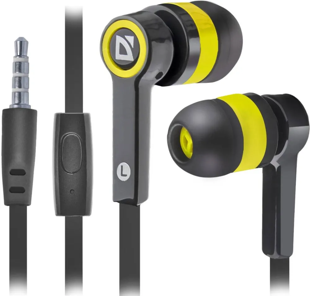 Casti In-Ear Defender Casti cu microfon Defender Pulse 420, Black/Yellow