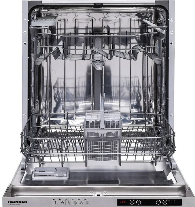 HEINNER Masina de spalat vase incorporabila HDW-BIM60514E++, 14 seturi, 5 programe, Clasa E, AquaStop, 60 cm