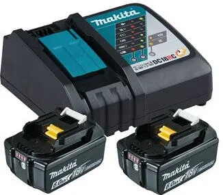Makita Power Source Kit 199480-6 2x BL1860B + DC18RC