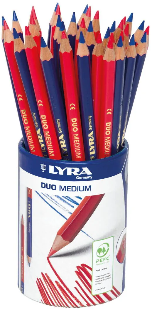 LYRA Creion bicolor LYRA Duo Medium - 36 buc/tub