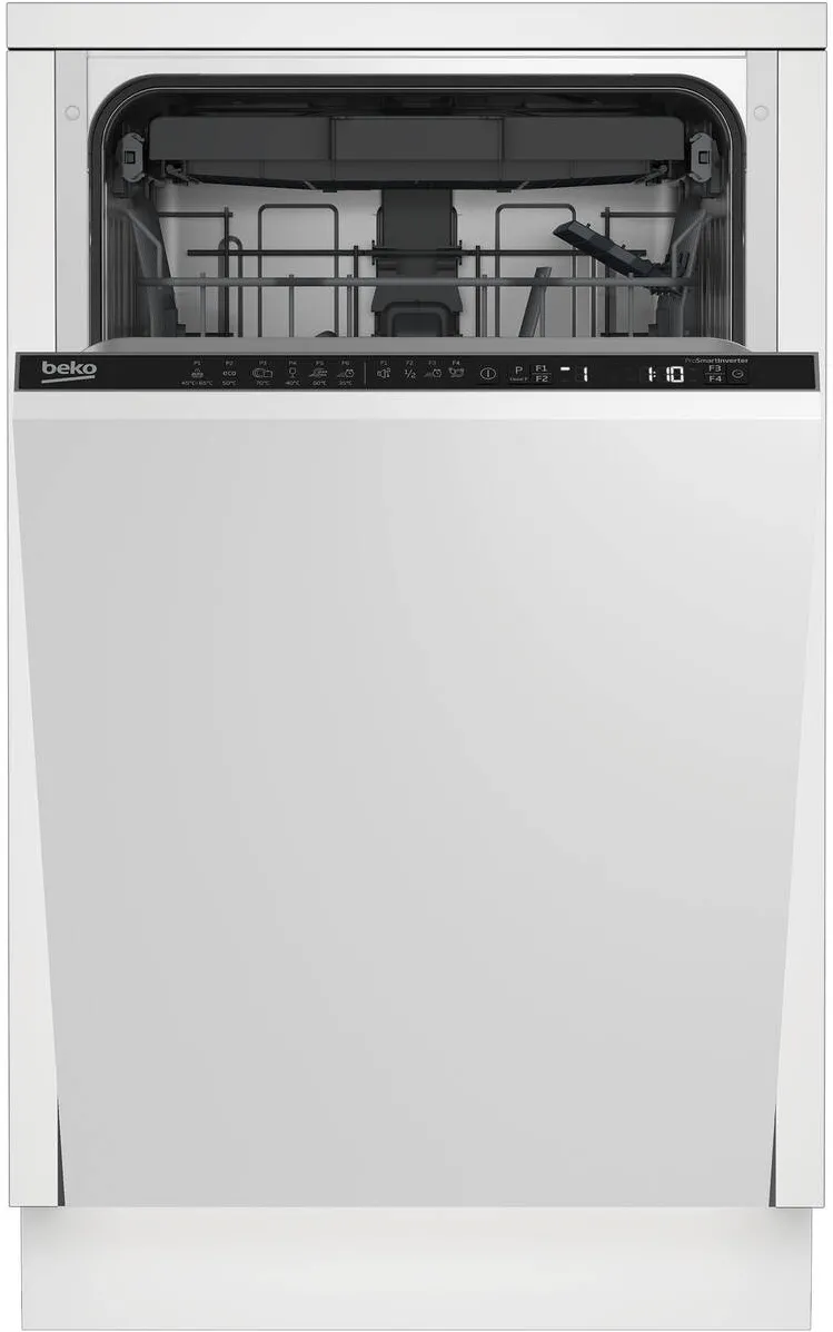 BEKO Masina de spalat vase incorporabila Beko BDIS35030, 10 seturi, 6 programe, 45 cm, Clasa D, SteamGloss, AquaIntense