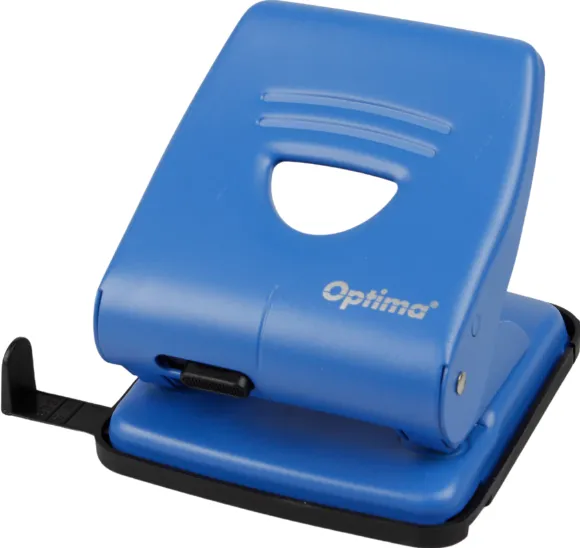 Capsat perfor caps OPTIMA Perforator metalic, 30 coli, Optima Premium MP30 - albastru