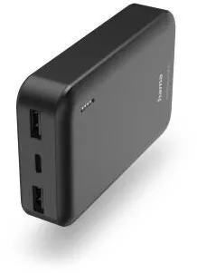 HAMA "Pocket 10" Power Pack, 10000 mAh, Outputs: 2x USB-A, anthracite