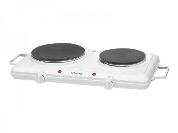 Plita Bomann 2 zone, 1500W, Alb, DKP 5028 CB